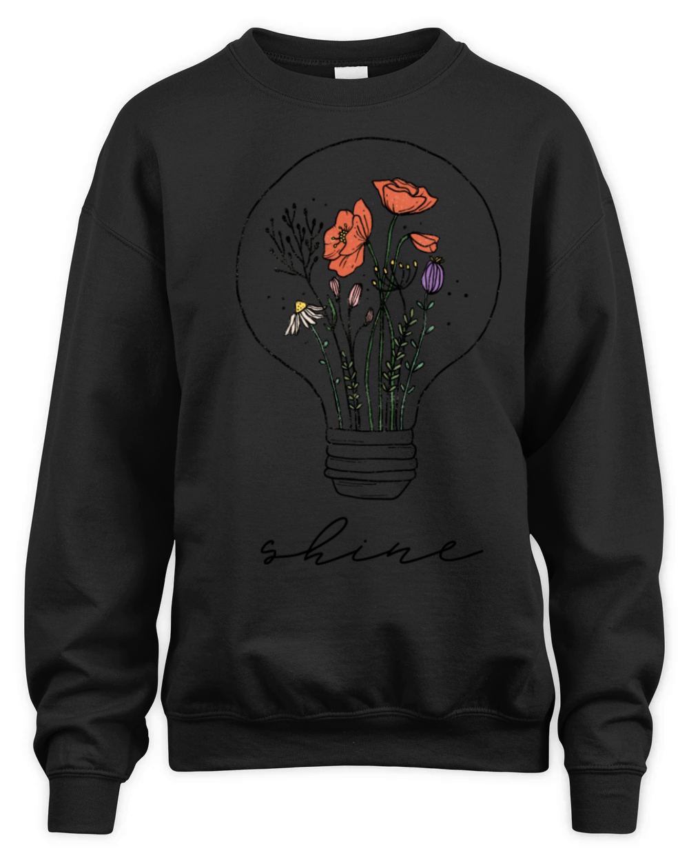 Wildflowers Retro Vintage Shine Unisex Premium Crewneck Sweatshirt