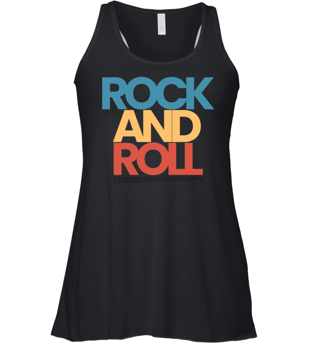 Rock and Roll Vintage Women's Flowy Tank Top