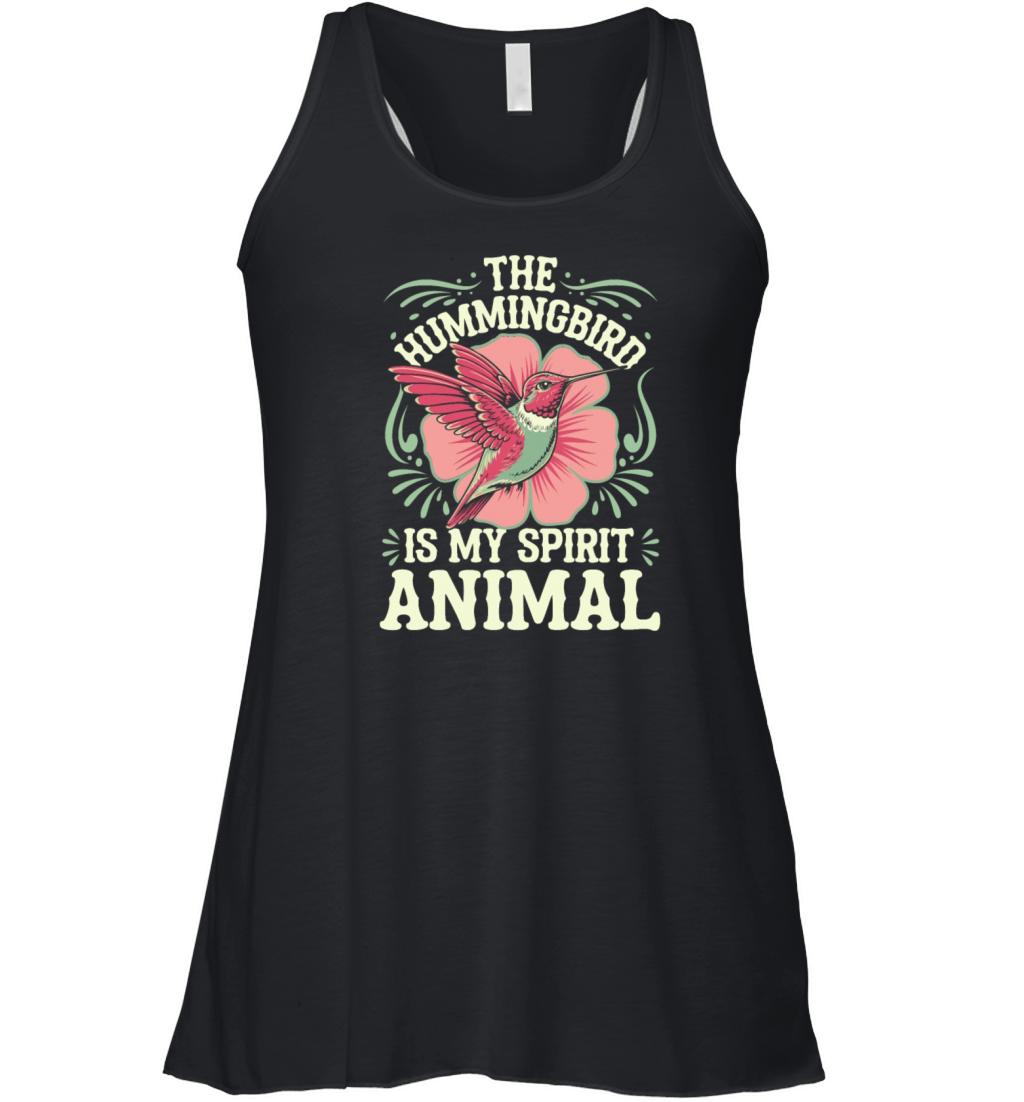 The Hummingbird Is My Spirit Animal Women's Flowy Tank Top