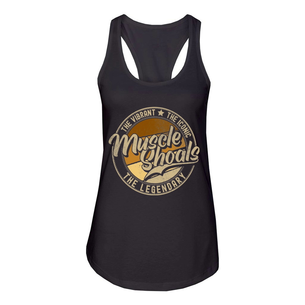 Muscle Shoals AL Alabama Vintage Distressed Women's Racerback Tank