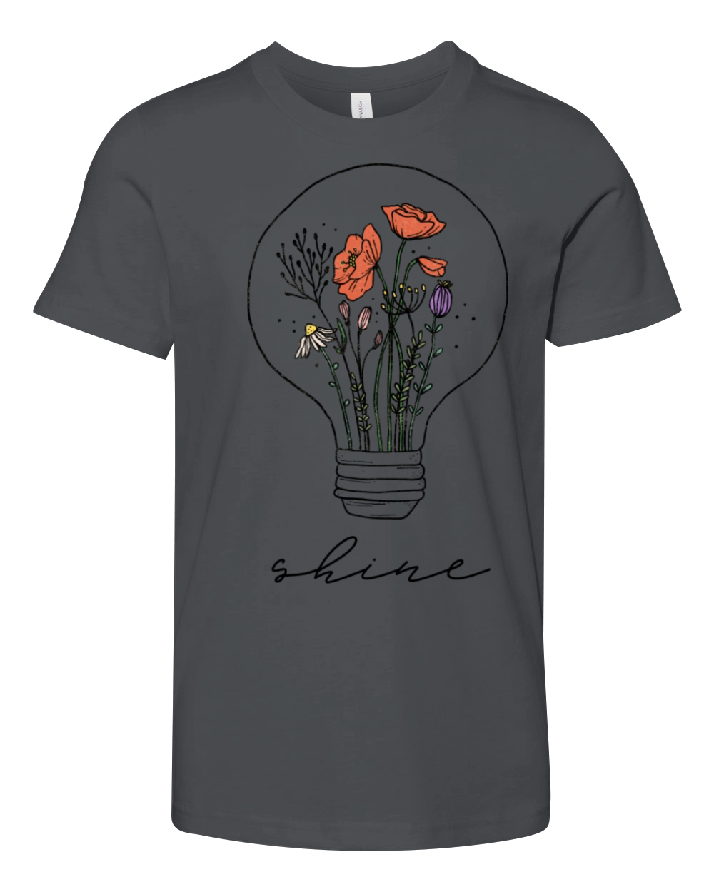 Wildflowers Retro Vintage Shine Youth Unisex Jersey Tee
