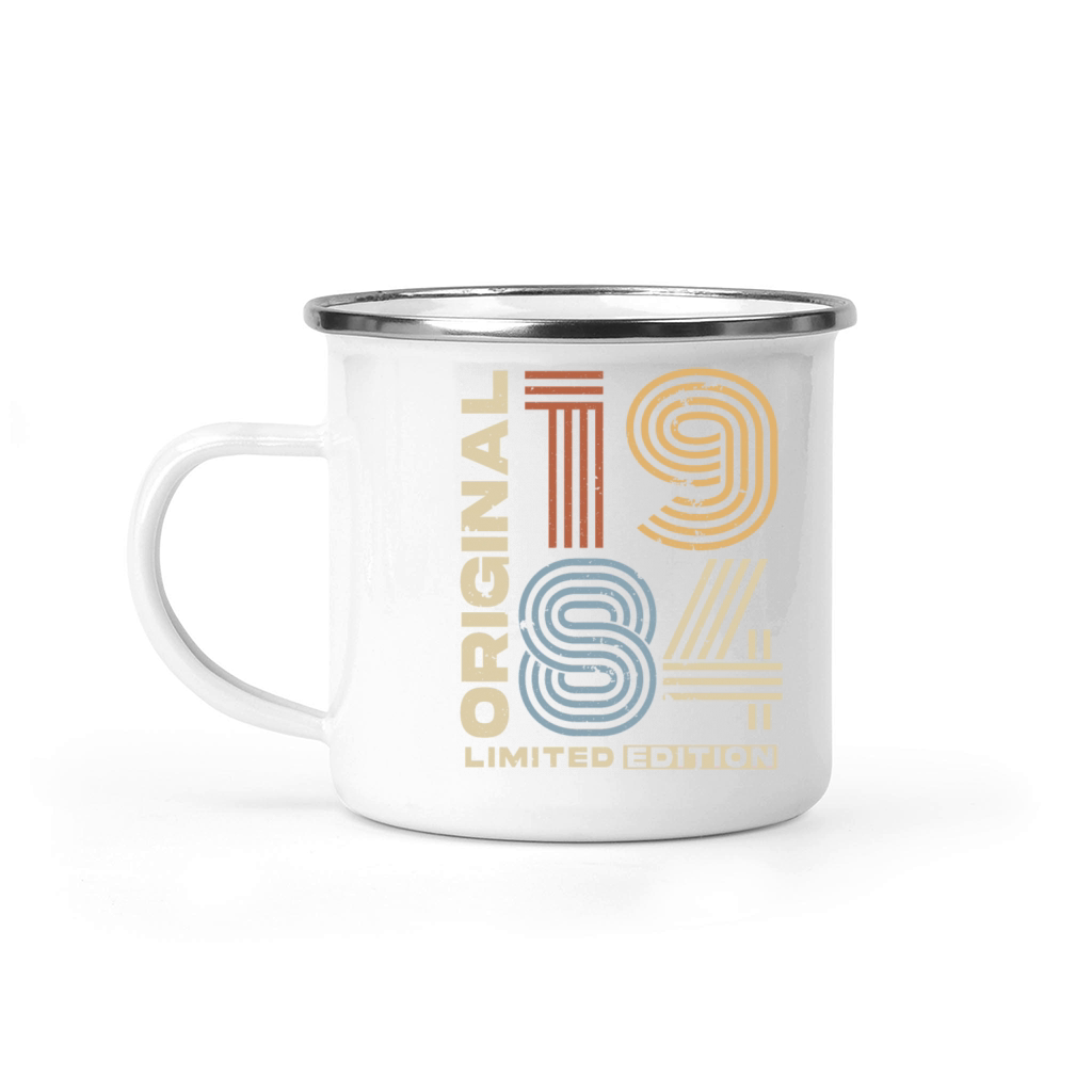 Vintage 1984 Retro 40th Birthday Camping Mug