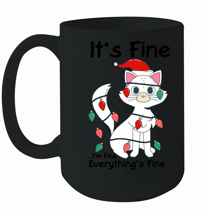 Festive Feline Fun Ceramic Mug