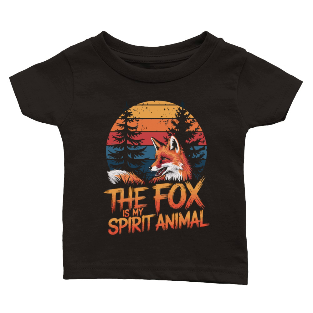 The Fox Is My Spirit Animal Classic Baby Crewneck T-shirt