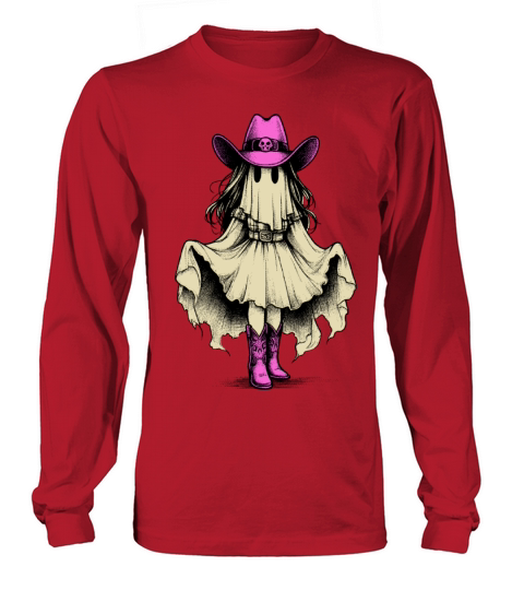 Ghost Cowgirl Western Y2k Long sleeved Unisex