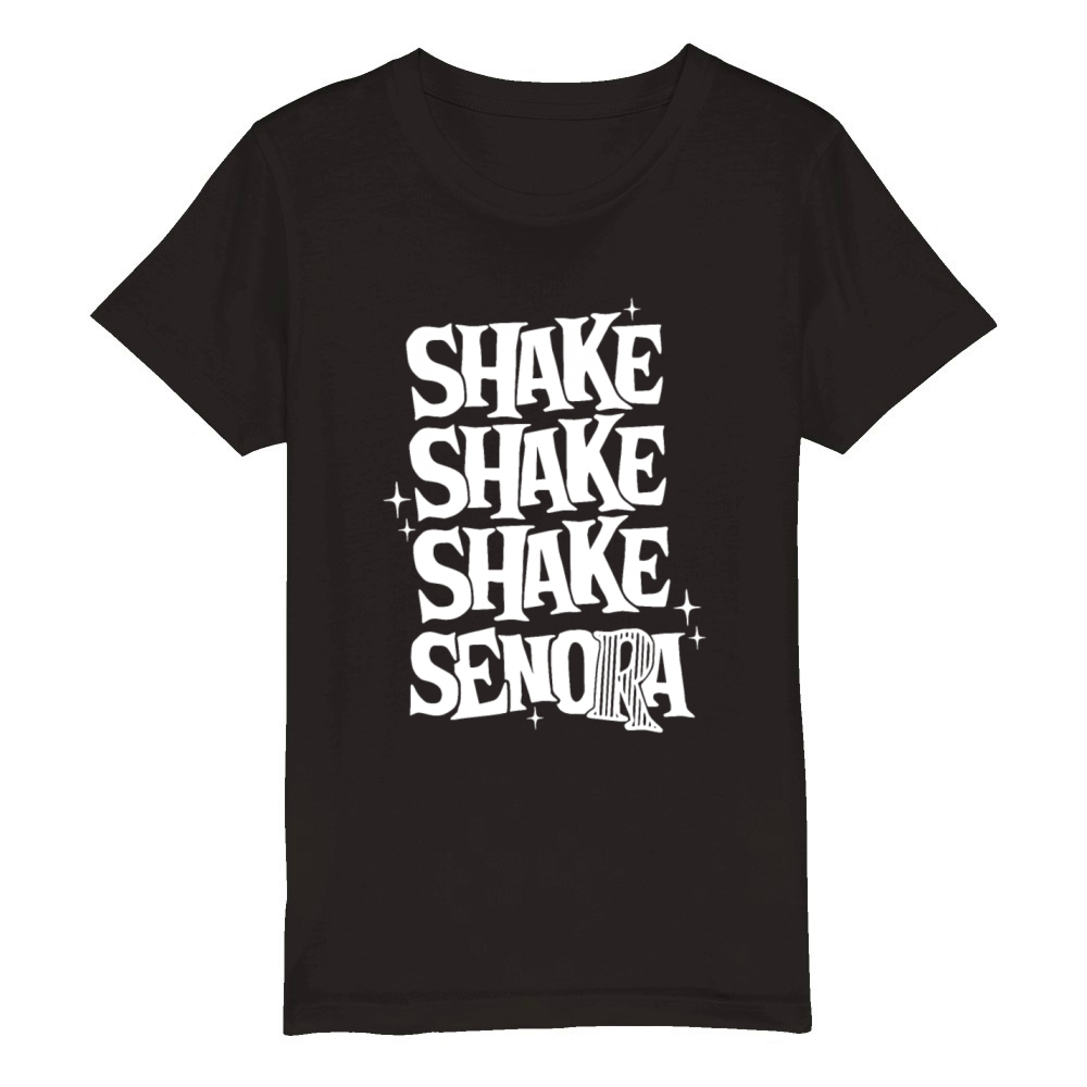 Funny Halloween Shake Shake Shake Senora Hallowee Organic Kids Crewneck T-shirt