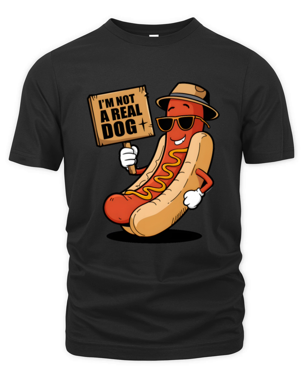 Im Not A Real Dog Hot Dog Organic Unisex T-shirt