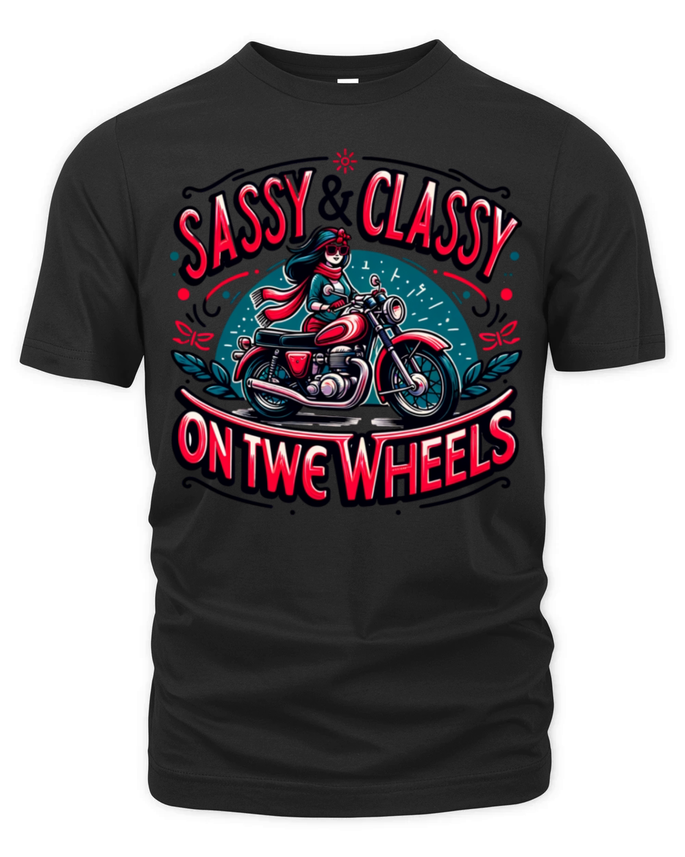 Sassy and Classy on Two Wheels-Motorcycle Apparel Organic Unisex T-shirt