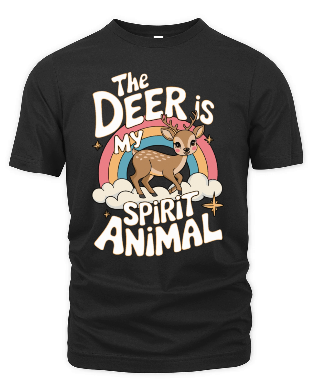 The Deer Is My Spirit Animal Organic Unisex T-shirt