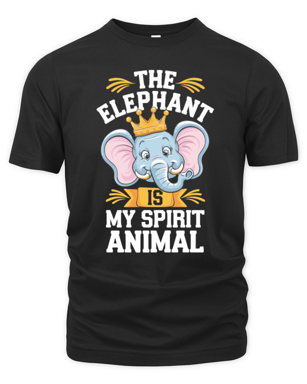 The Elephant Is My Spirit Animal Organic Unisex T-shirt