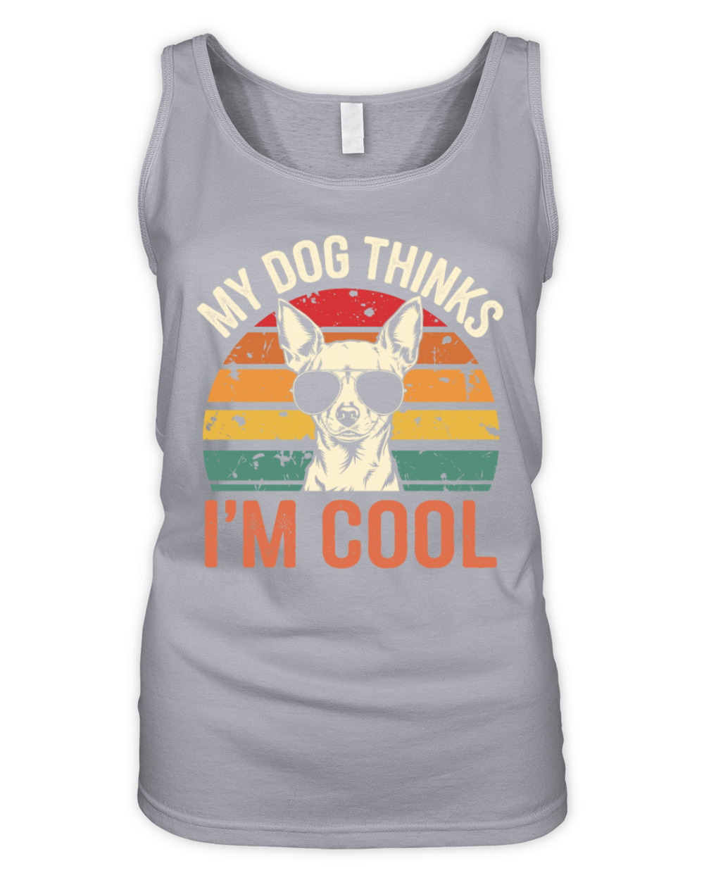 Chihuahua My Dog Thinks Im Cool Organic Women's Tank Top