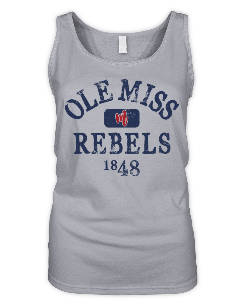 Mississippi Rebels 1848 Vintage Logo Organic Women's Tank Top