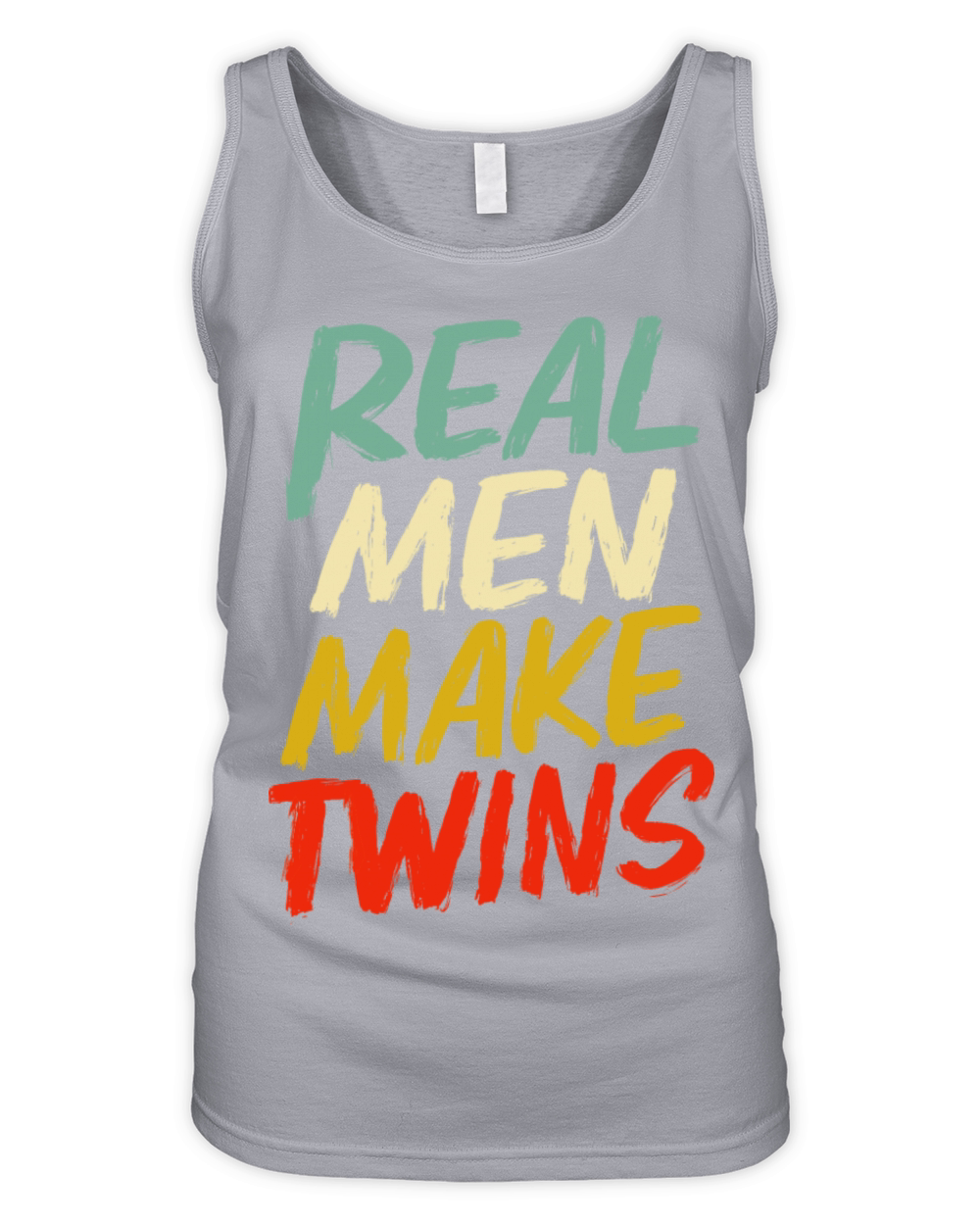 Real Men Make Twins Funny Twin Dad Organic Women's Tank Top