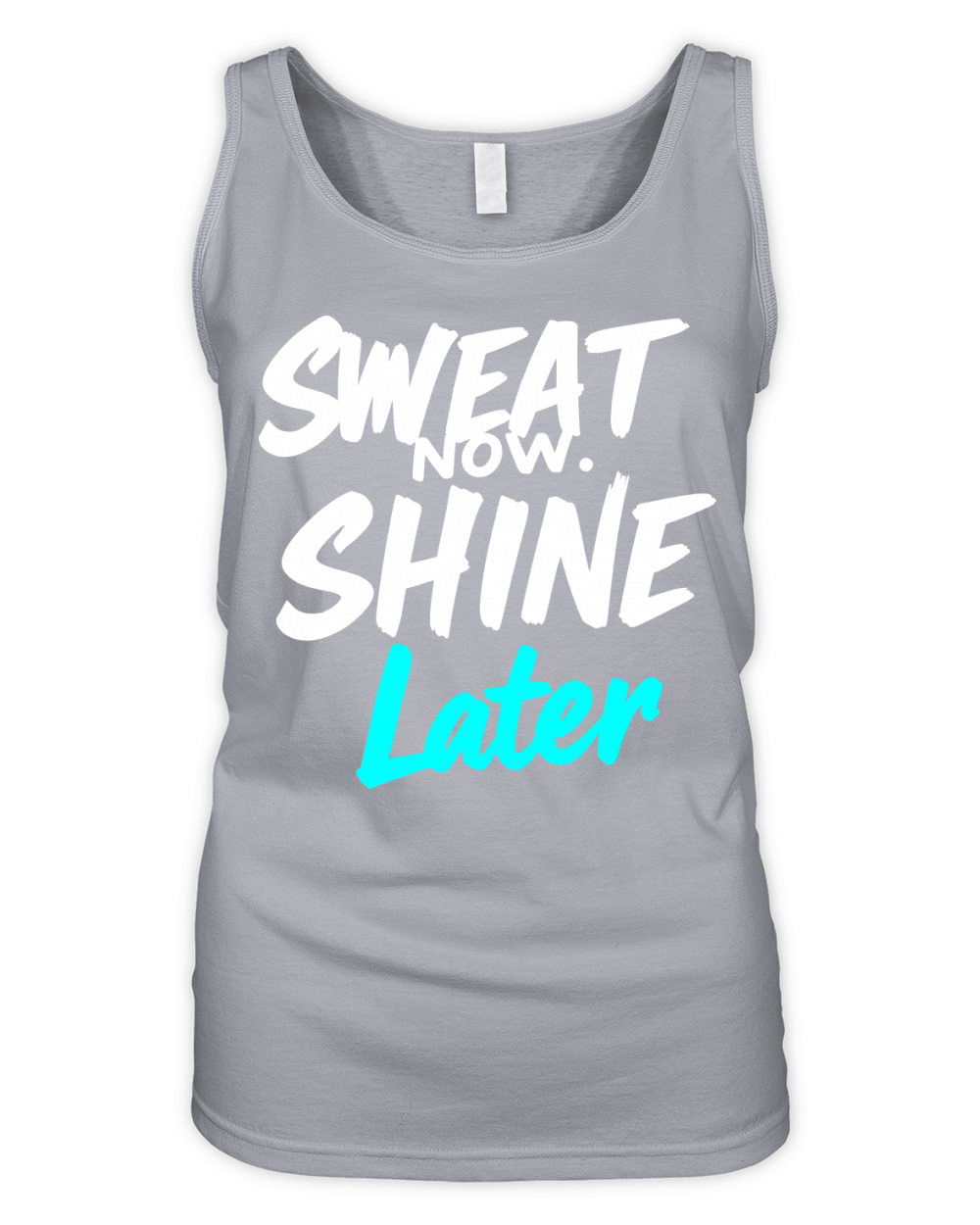Sweat Now Shine Later Motivational vector g30 Organic Women's Tank Top