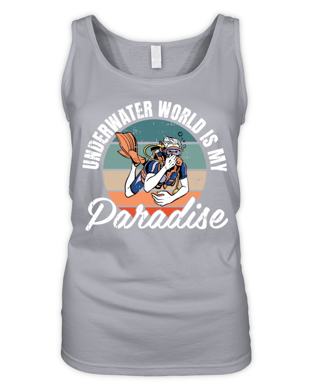 Underwater World Is My Paradise Organic Women's Tank Top