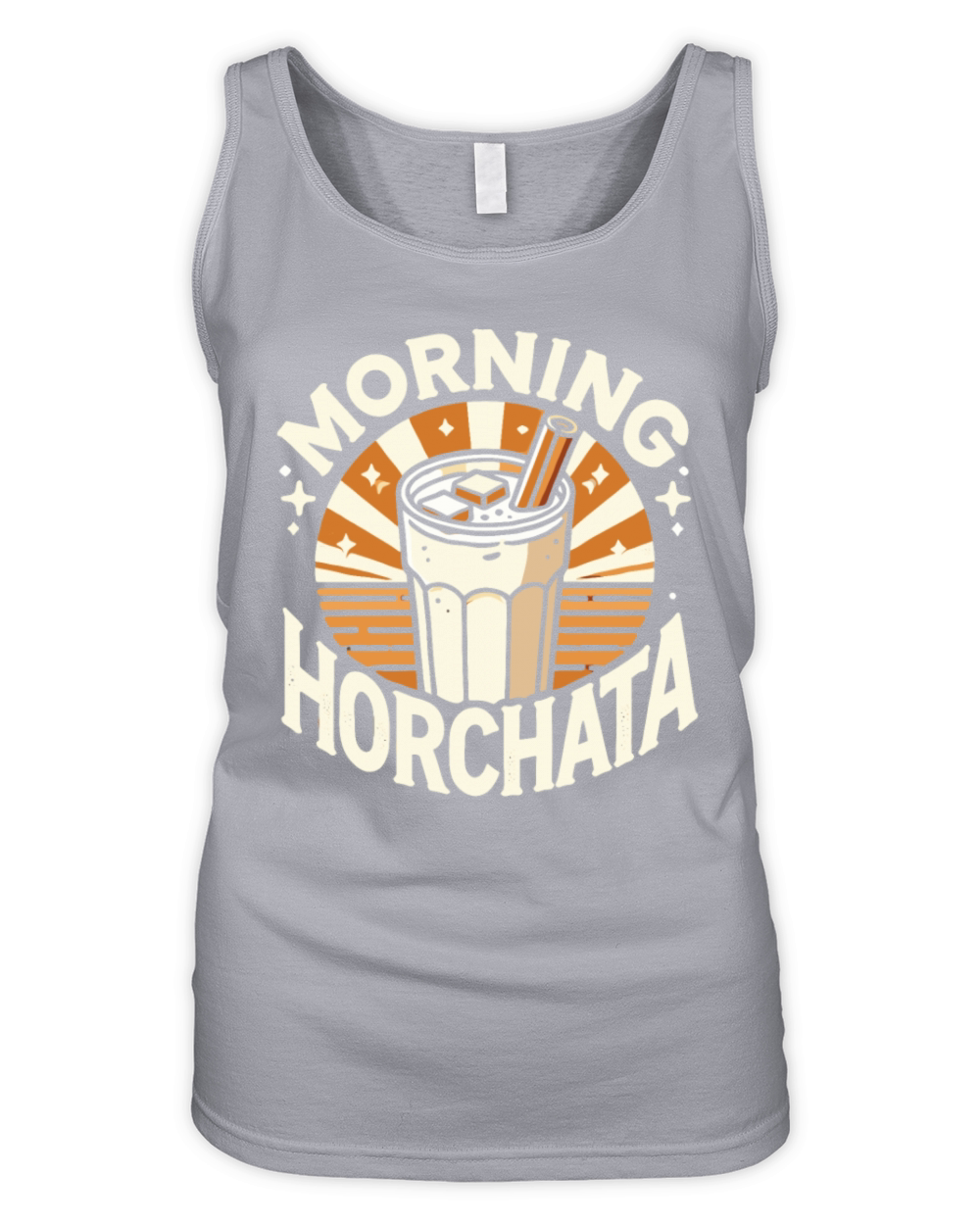 Vintage Retro Style Horchata Mexican Drink Summer Organic Women's Tank Top