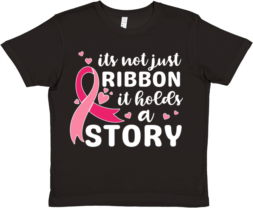 Its not just ribbon it holds a story support shirt Premium Kids Crewneck T-shirt