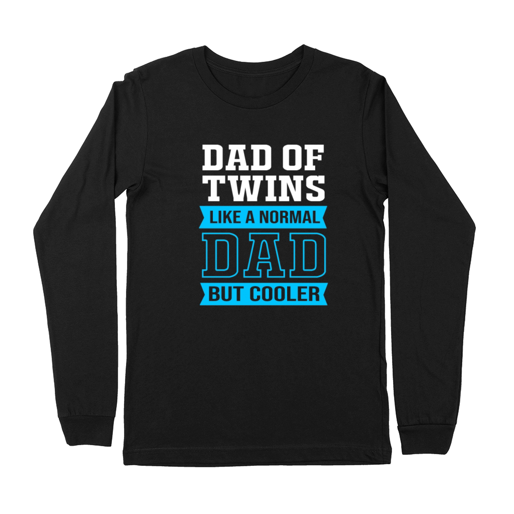 Funny Dad Birthday Fathers Day Daddy Of Twins Premium Long Sleeve