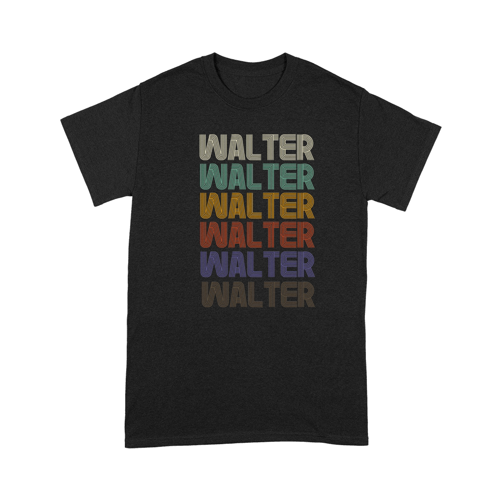 WALTER First Name Retro Pattern Vintage Stylet Premium T-shirt