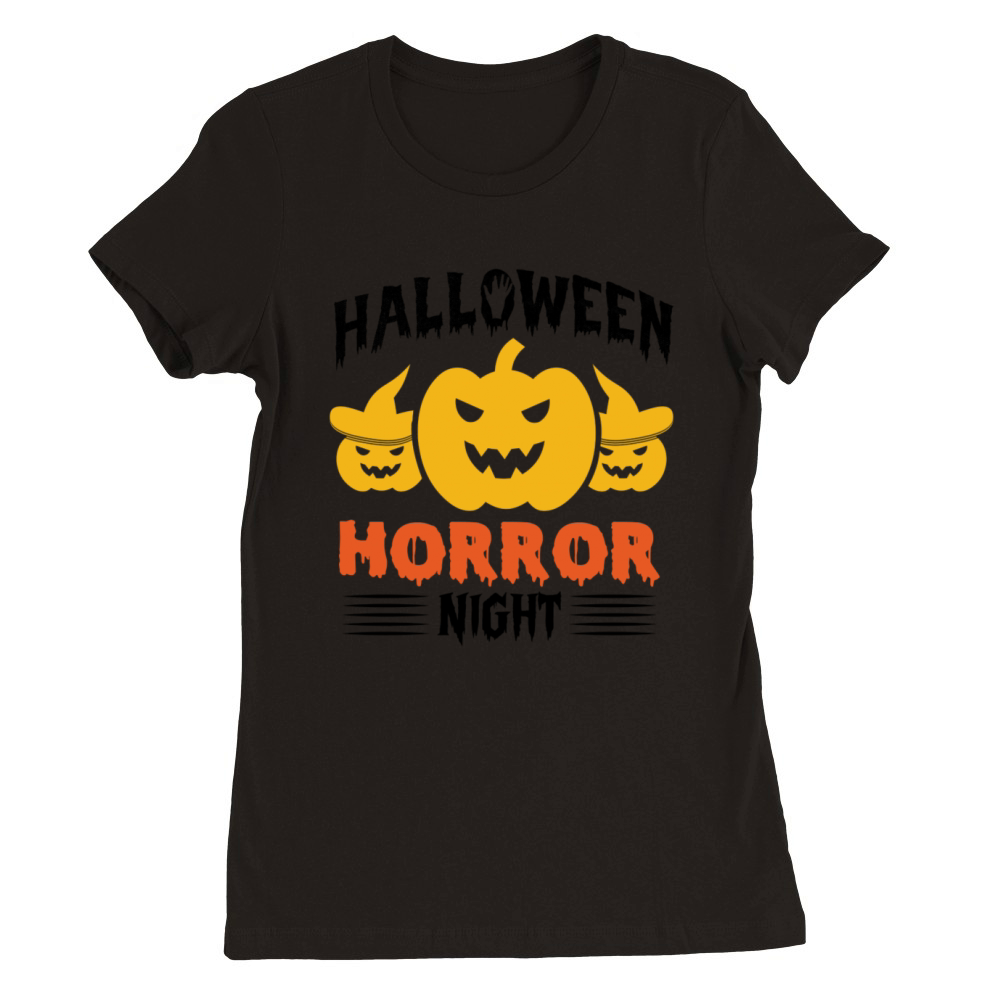 HALLOWEEN HORROR NIGHT Premium Womens Crewneck T-shirt