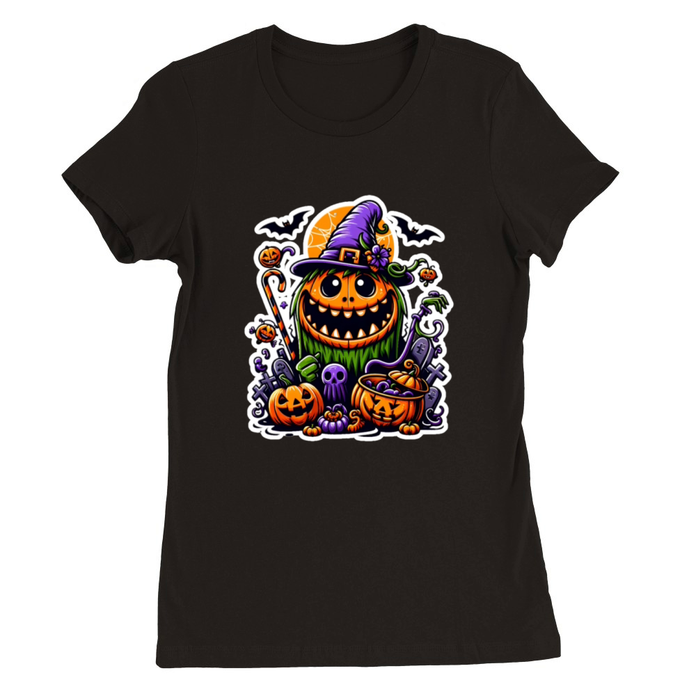 Pumpkin which Premium Womens Crewneck T-shirt