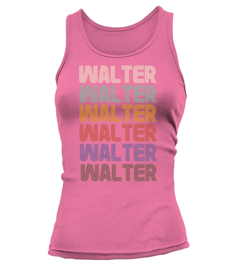 WALTER First Name Retro Pattern Vintage Stylet Tank top Woman