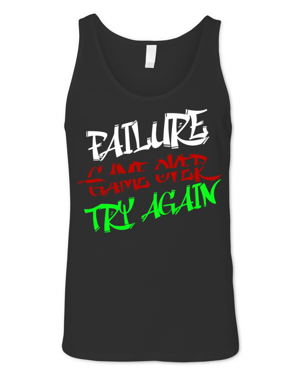 Failure is NOT Game Over but simply Try Again Unisex Jersey Tank