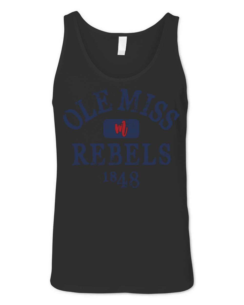 Mississippi Rebels 1848 Vintage Logo Unisex Jersey Tank