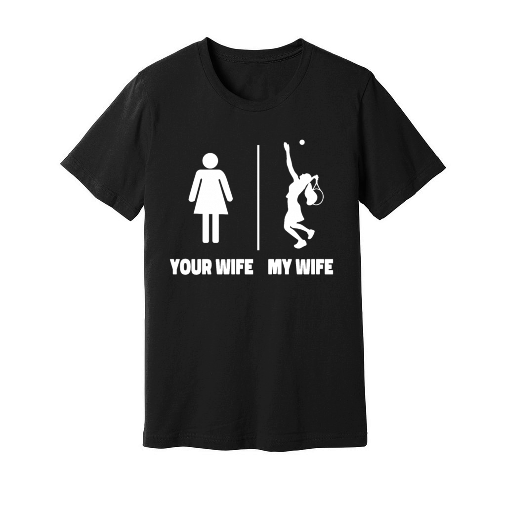 Funny Tennis Player Racket Your Unisex Jersey Tee