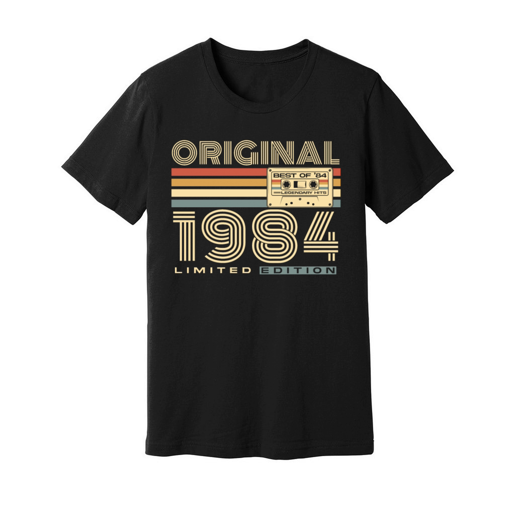 Vintage 1984 Retro 40th Birthday Unisex Jersey Tee
