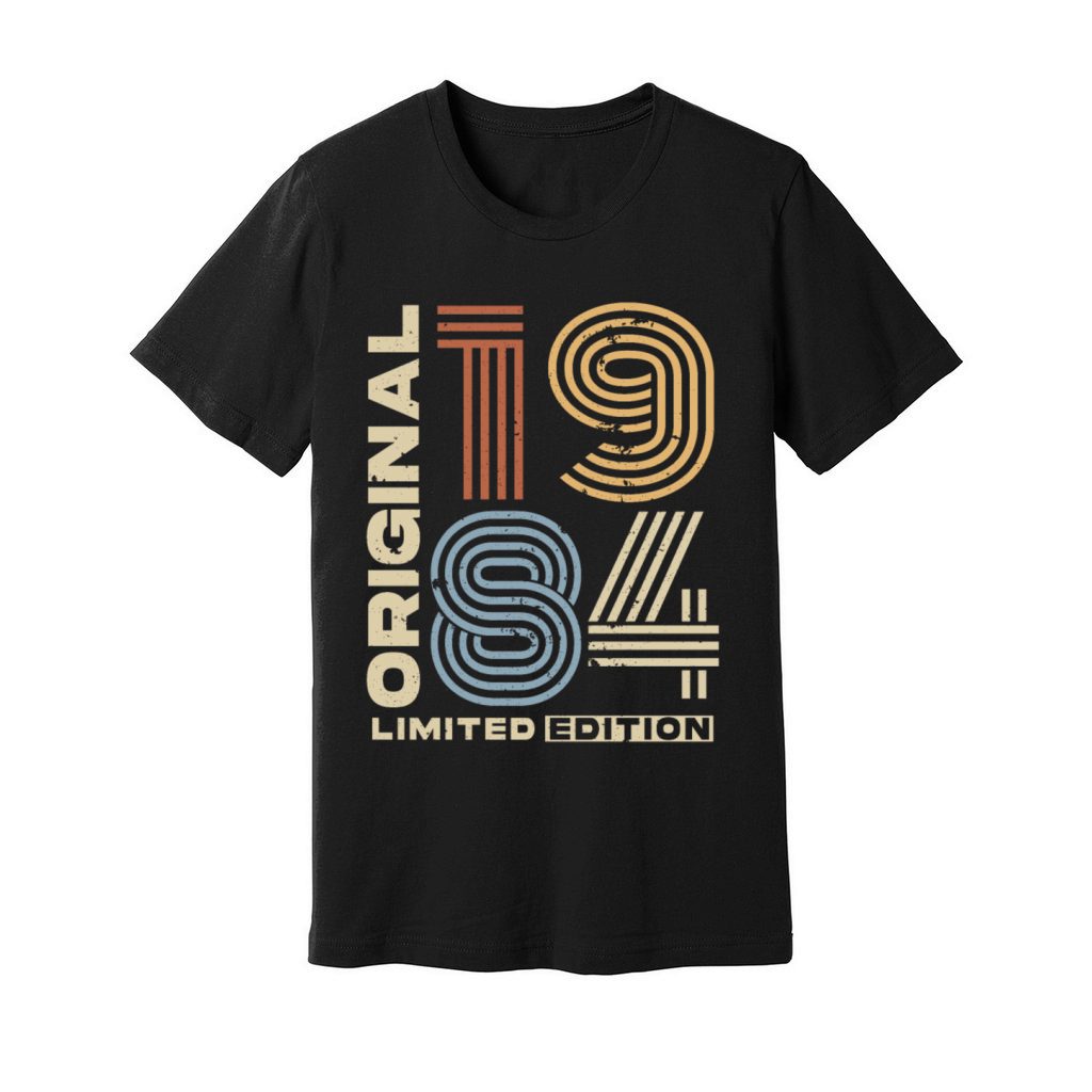 Vintage 1984 Retro 40th Birthday Unisex Jersey Tee