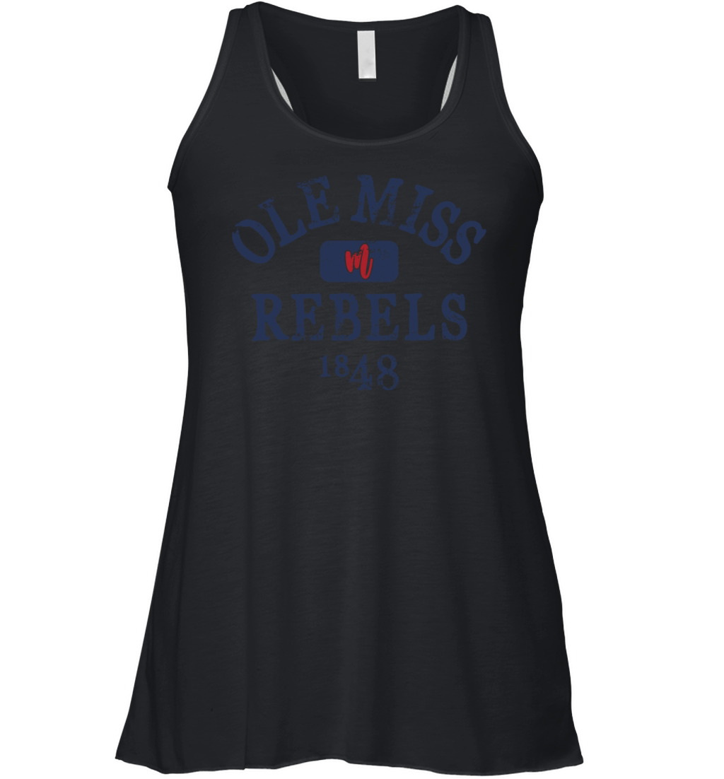Mississippi Rebels 1848 Vintage Logo Women's Flowy Tank Top