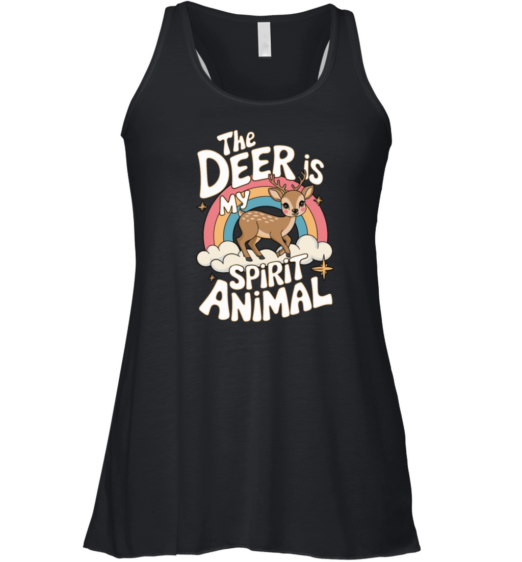 The Deer Is My Spirit Animal Women's Flowy Tank Top