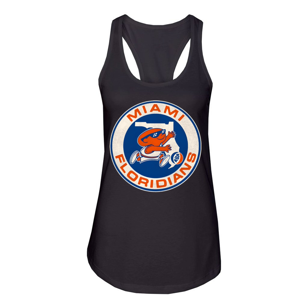 Defunct Miami Floridians Basketball Team Women's Racerback Tank