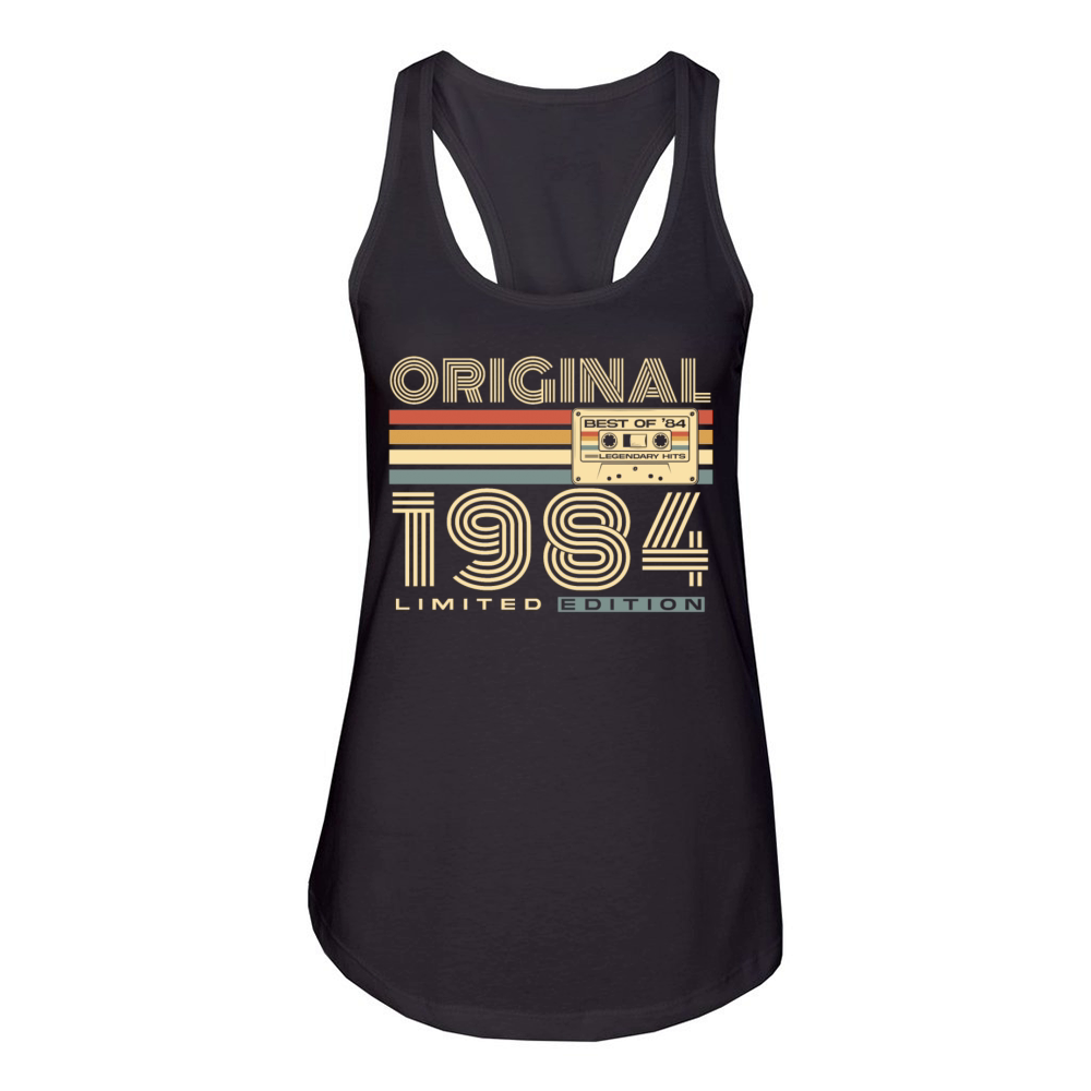Vintage 1984 Retro 40th Birthday Women's Racerback Tank