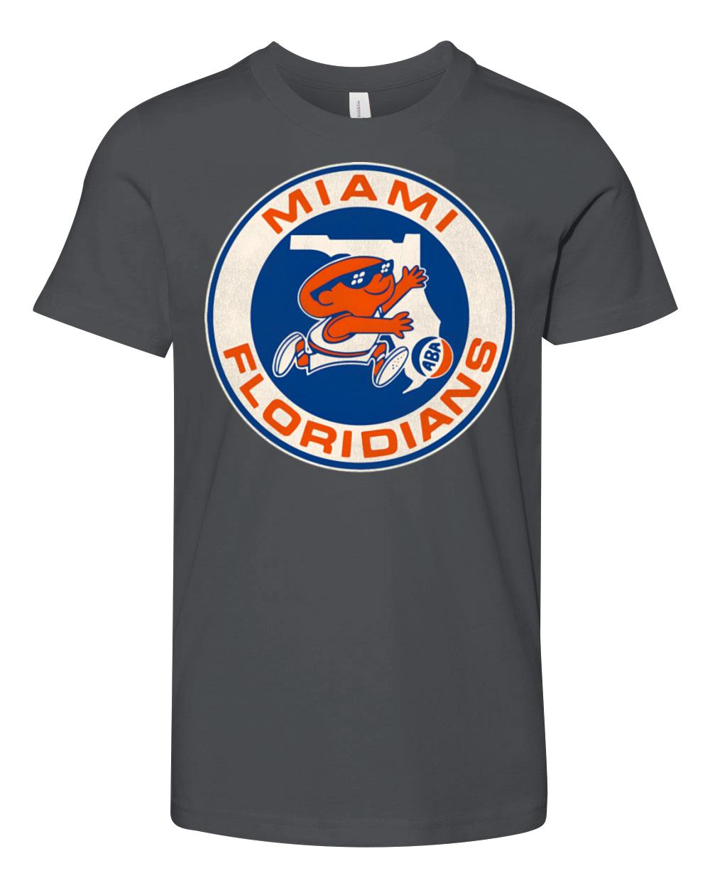 Defunct Miami Floridians Basketball Team Youth Unisex Jersey Tee