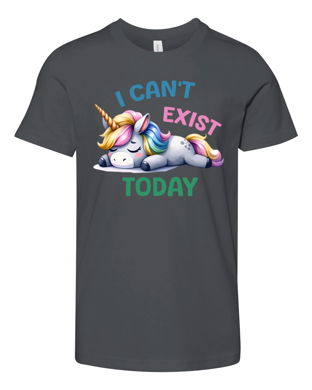 I Cant Exist Today Youth Unisex Jersey Tee