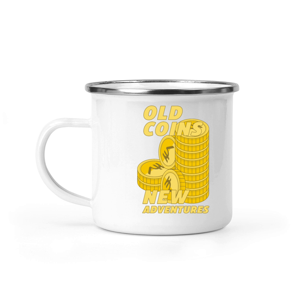 Old Coins New Adventures Numismatics Camping Mug