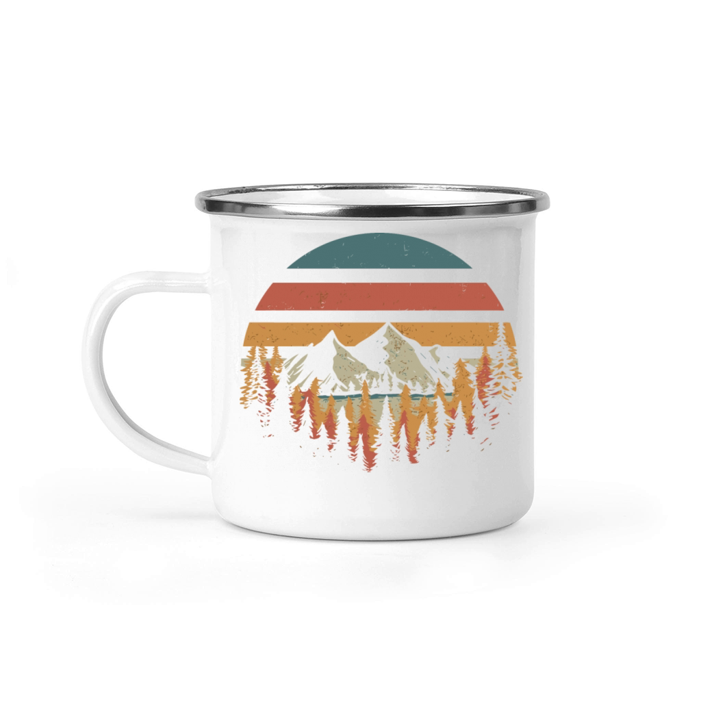 Sunset Mountain Camping Mug