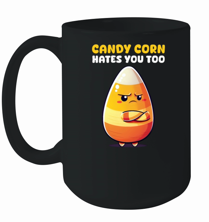 Candy Corn Candy Corn Hates You Too Ceramic Mug
