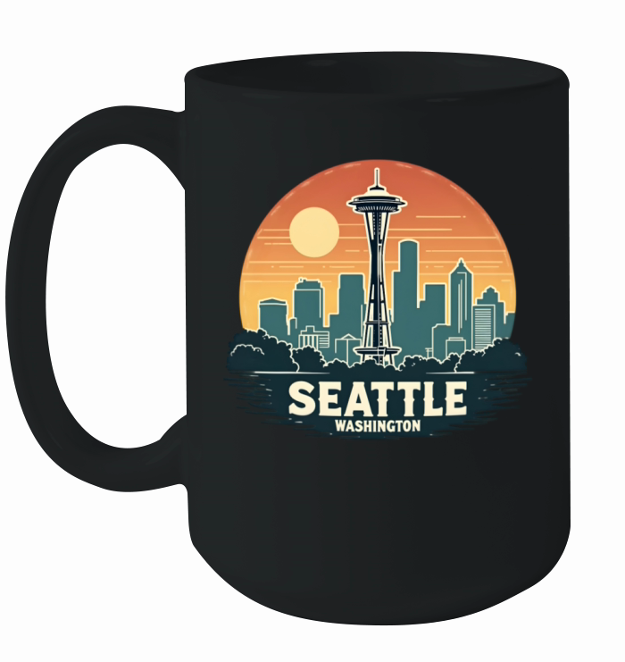 Vintage Seattle Washington Ceramic Mug