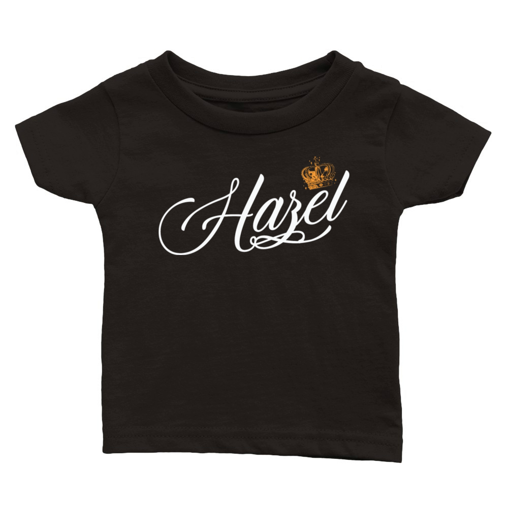 Hazel Custom Name for Women Kids Toddlers - Hazel Classic Baby Crewneck T-shirt