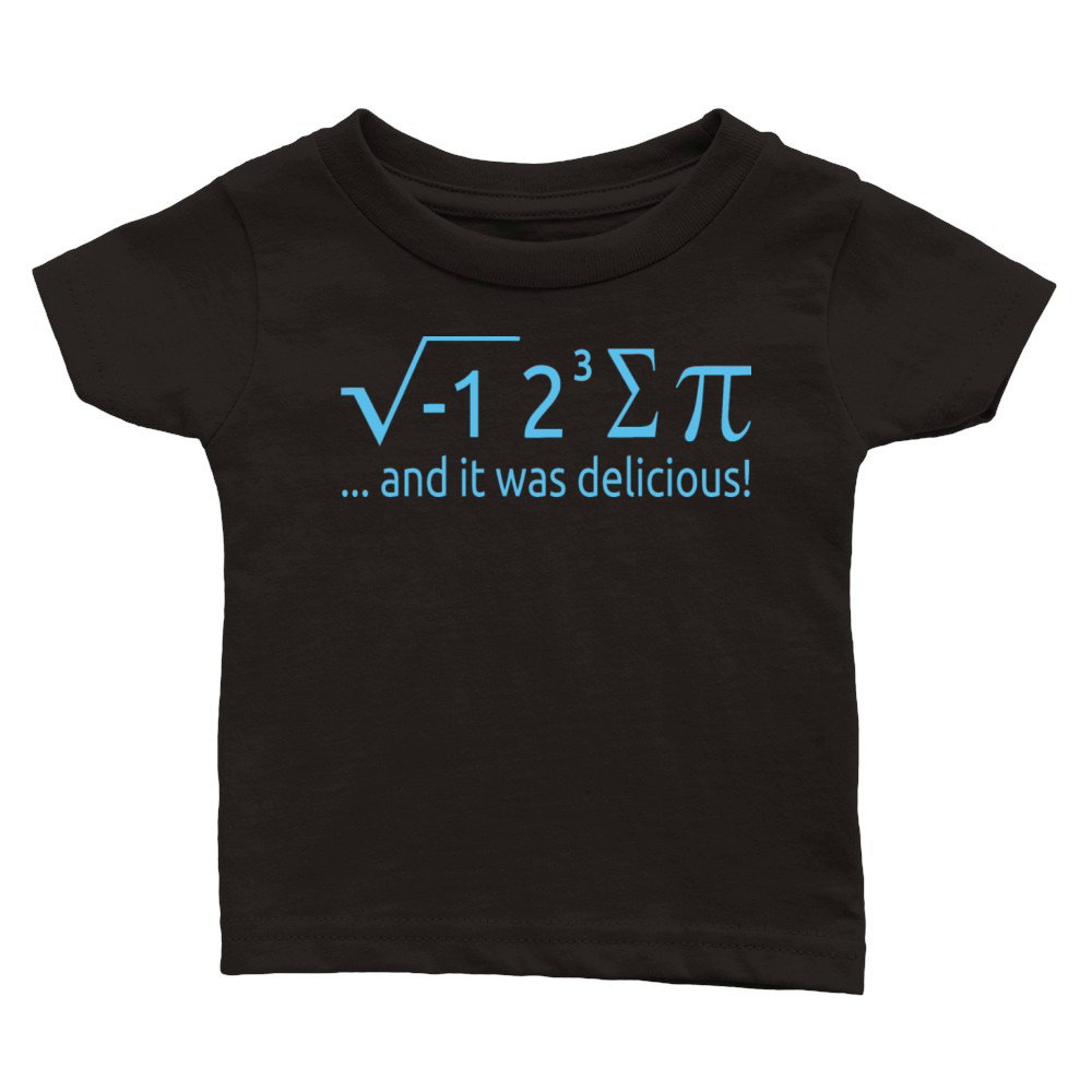 I Ate Some Pie And It Was Delicious 8 Pi Day 2BK3 Classic Baby Crewneck T-shirt
