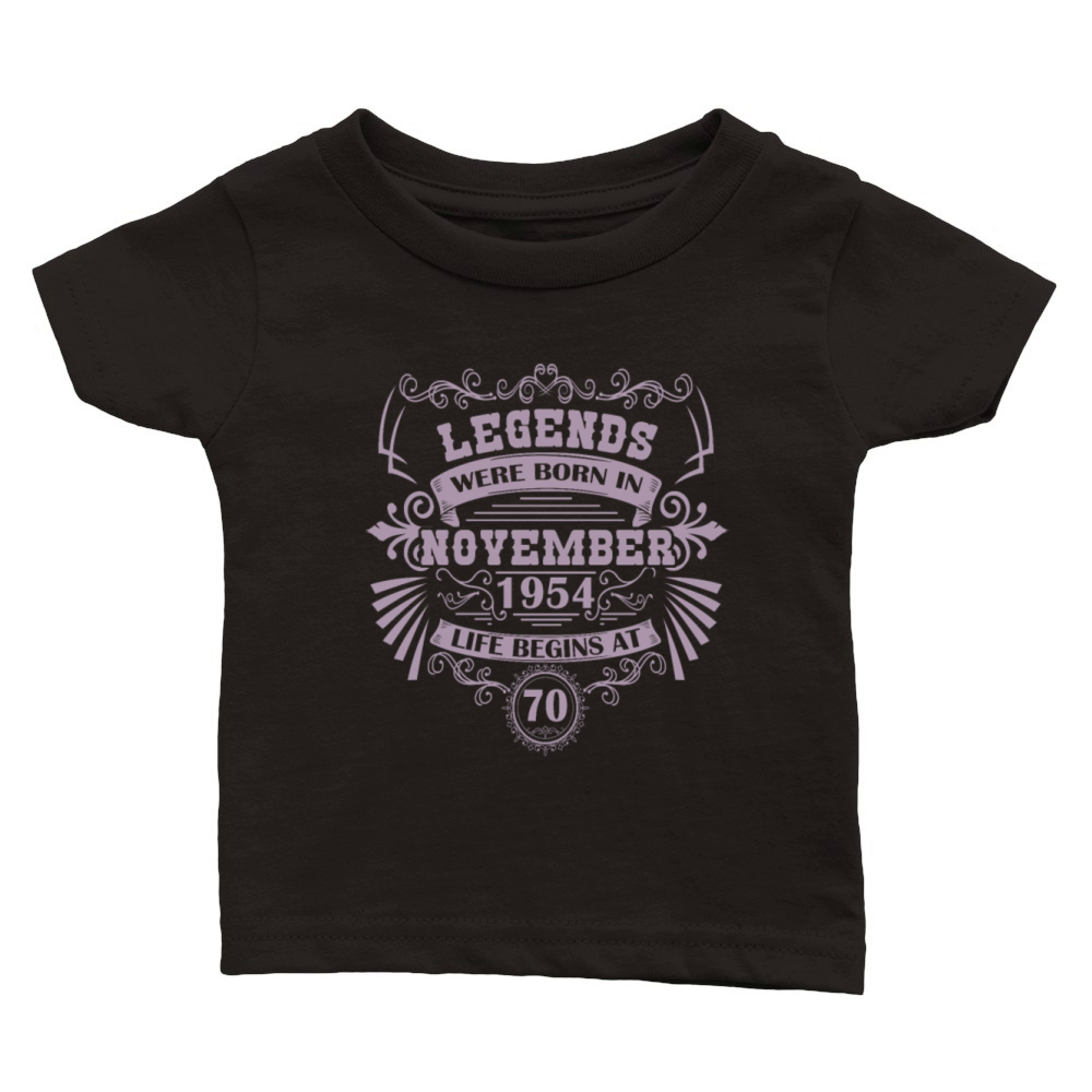 Legends born 1954 November vintage western Classic Baby Crewneck T-shirt