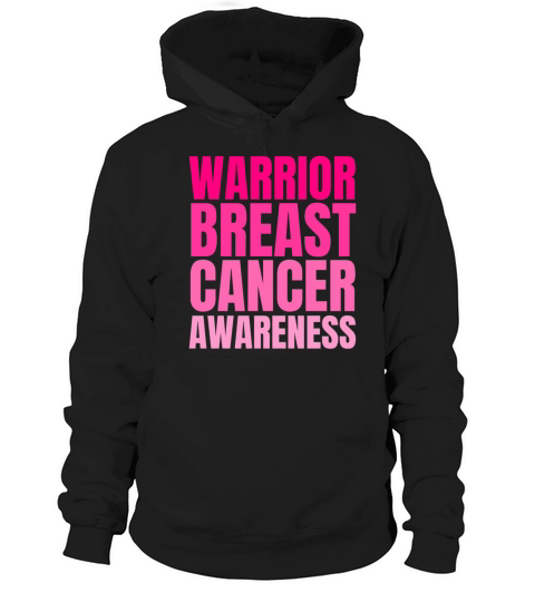 Pink Warrior Breast Cancer Awareness Support Hoodie Unisex