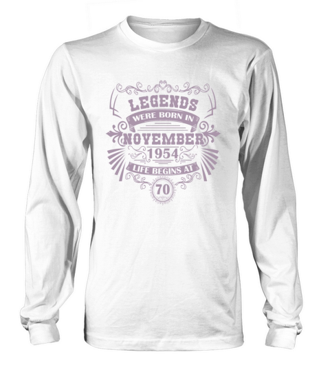Legends born 1954 November vintage western Long sleeved Unisex