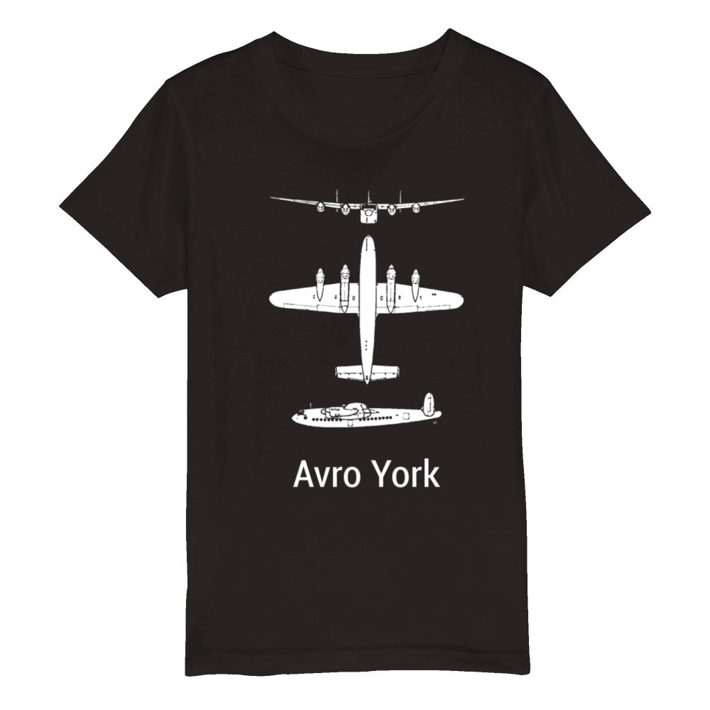 Avro York airplane Organic Kids Crewneck T-shirt