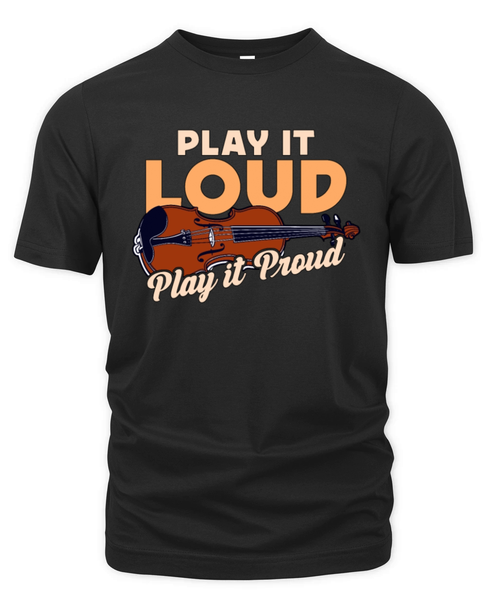 Fiddle Play It Loud Play It Proud Country Music Organic Unisex T-shirt