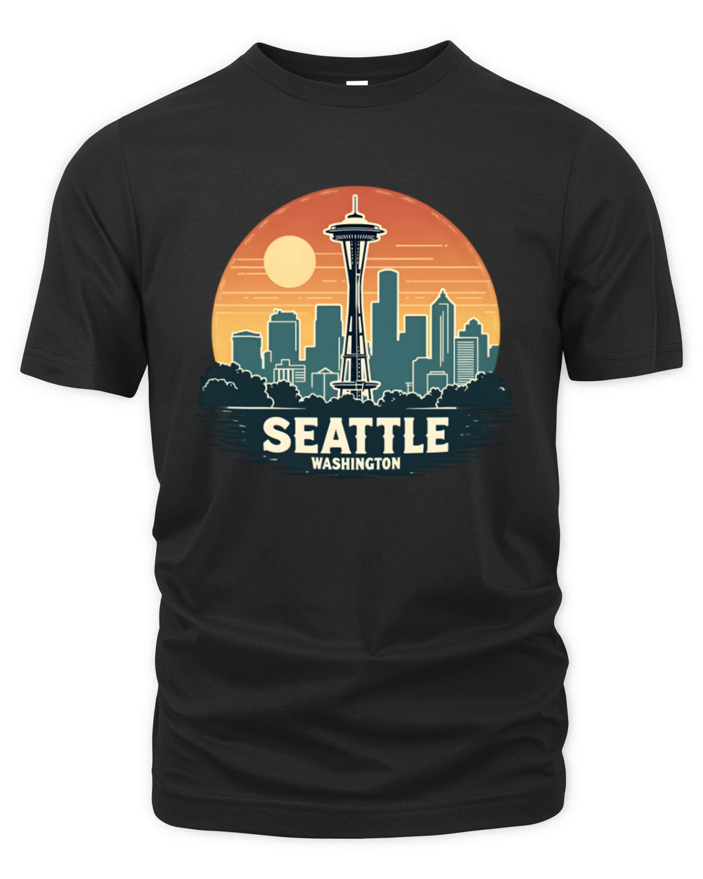 Vintage Seattle Washington Organic Unisex T-shirt