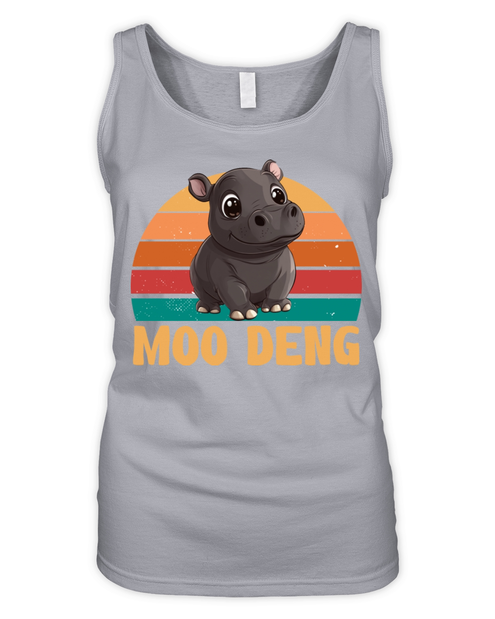 Vintage Moo Deng Baby Hippo Zoo Baby Hippo MooDeng Organic Women's Tank Top